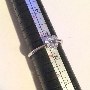 Cute Sterling Silver Heart Ring